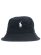 画像1: 【送料無料】POLO RALPH LAUREN LOFT LOGO BUCKET HAT POLO BLACK (1)