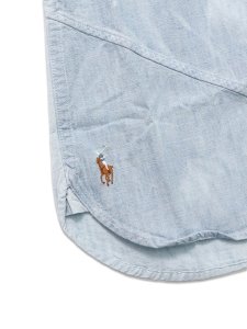 画像6: 【SALE】【送料無料】POLO RALPH LAUREN PATCHWORK PIECED CHAMBRAY LS SHIRT (6)
