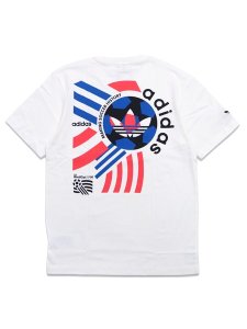 画像1: ADIDAS ARCHIVE FOOTBALL GRAPHIC TEE-WHITE (1)