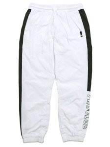 画像1: 【送料無料】PRO CLUB FULL COURT WINDBREAKER PANTS WHITE/BLACK (1)