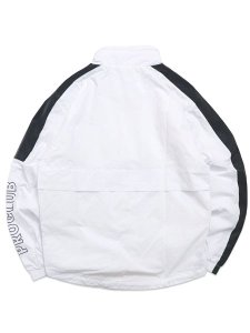 画像2: 【送料無料】PRO CLUB FULL COURT WINDBREAKER JACKET WHITE/BLACK (2)