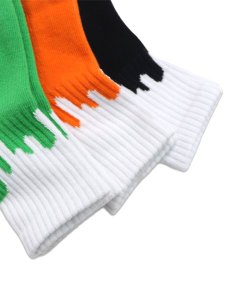 画像2: 【KIDS】LIXTICK REV V2 JUNIOR DRIP SOCKS 3P GREEN/ORANGE/BLACK (2)