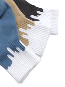 画像2: 【KIDS】LIXTICK REV V2 KIDS DRIP SOCKS 3P B.GRAY/BEIGE/GRAY (2)