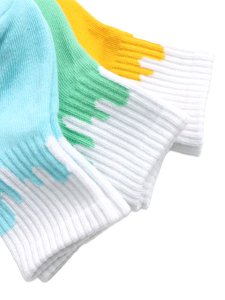 画像2: 【KIDS】LIXTICK REV BABY DRIP SOCKS 3P T.BLUE/YELLOW/MINT (2)