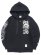 画像1: 【送料無料】PRO CLUB MISTER CARTOON CLOCKWORK BLACK ZIPUP HOODIE BLACK (1)