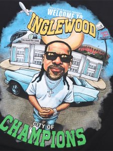 画像3: PRO CLUB MACK 10 INGLEWOOD CITY OF CHAMPIONS TEE BLACK (3)