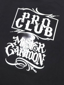 画像4: PRO CLUB MISTER CARTOON BOX LOGO TEE BLACK (4)
