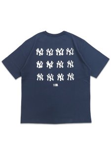 画像1: NEW ERA S/S TEE WASHED COTTON TEE COOPERSTOWN YANKEES NAVY (1)