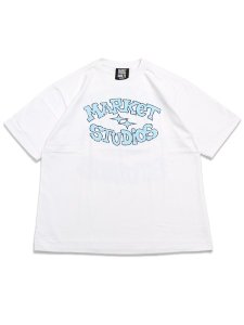 画像1: MARKET SMILEY OLD SCHOOL TEE WHITE (1)