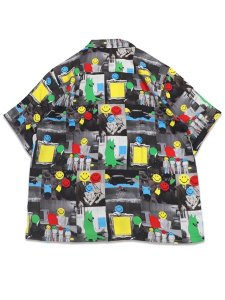 画像2: 【送料無料】MARKET SMILEY COLLAGE SS WOVEN SHIRT MULTI (2)