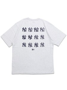 画像1: NEW ERA S/S TEE WASHED COTTON TEE COOPERSTOWN YANKEES ASH (1)