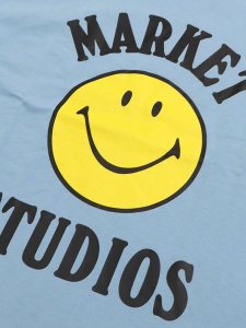 画像3: MARKET SMILEY MOOD TEE DUSK BLUE (3)