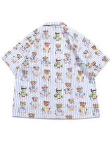 画像2: 【送料無料】MARKET TEDDY STRIPED SS WOVEN SHIRT MULTI (2)