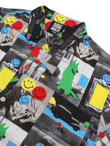 画像3: 【送料無料】MARKET SMILEY COLLAGE SS WOVEN SHIRT MULTI (3)