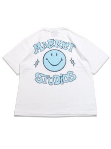 画像2: MARKET SMILEY OLD SCHOOL TEE WHITE (2)