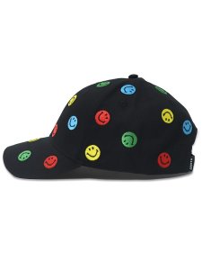 画像3: MARKET SMILEY ALLOVER DAD HAT BLACK (3)