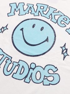 画像4: MARKET SMILEY OLD SCHOOL TEE WHITE (4)