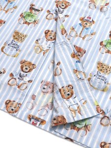 画像4: 【送料無料】MARKET TEDDY STRIPED SS WOVEN SHIRT MULTI (4)