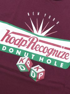 画像3: RECOGNIZE DONUT HOLE TEE BURGUNDY (3)