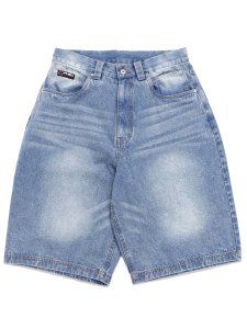 画像1: 【送料無料】FUBU DENIM BUGGY SHORTS L.BLUE (1)