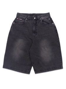 画像1: 【送料無料】FUBU DENIM BUGGY SHORTS BLACK (1)