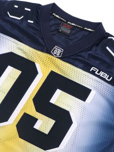 画像3: 【送料無料】FUBU OG GRADATION GAME SHIRTS NAVY (3)