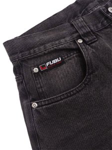 画像3: 【送料無料】FUBU DENIM BUGGY SHORTS BLACK (3)