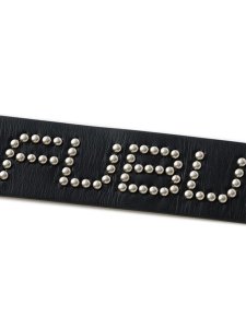 画像3: FUBU STUDS GENUINE LEATHER BELT BLACK (3)