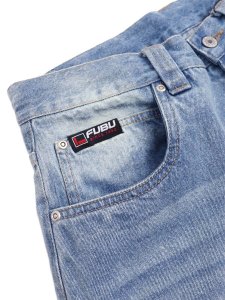 画像3: 【送料無料】FUBU DENIM BUGGY SHORTS L.BLUE (3)