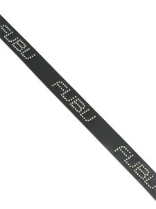 画像4: FUBU STUDS GENUINE LEATHER BELT BLACK (4)
