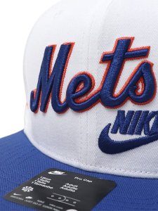 画像7: NIKE COOPERSTOWN DF PRO STRUCTURED SQUARE BILL CAP NYM 89 WH/RBL (7)