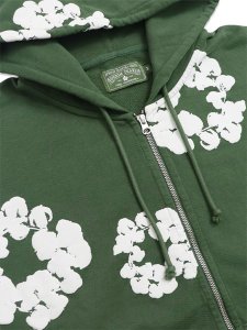 画像3: 【送料無料】DENIM TEARS COTTON WREATH ZIP HOODIE GREEN (3)