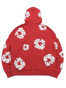 画像2: 【送料無料】DENIM TEARS COTTON WREATH ZIP HOODIE RED (2)