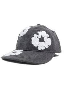 画像1: 【送料無料】DENIM TEARS CW GARMENT DYED CAP BLACK (1)