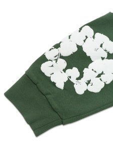 画像6: 【送料無料】DENIM TEARS COTTON WREATH ZIP HOODIE GREEN (6)