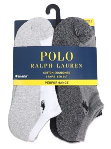 画像1: POLO RALPH LAUREN PERFORMANCE COTTON LOW CUT 6PK SOCKS (1)