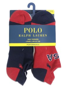 画像1: POLO RALPH LAUREN PERFORMANCE USA LOW CUT 6PK SOCKS (1)