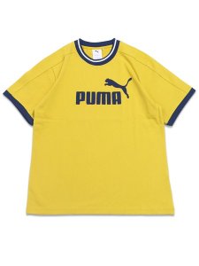 画像1: PUMA T7 RINGER TEE-DAZZLING YELLOW (1)