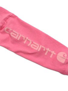 画像4: 【KIDS】CARHARTT KIDS TD LS GARMENT DYE POCKET TEE-PINK LEMON (4)