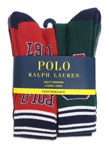 画像1: POLO RALPH LAUREN POLO TIGER CREW 6PK SOCKS (1)