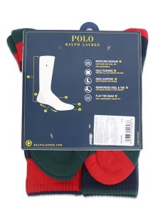 画像2: POLO RALPH LAUREN POLO TIGER CREW 6PK SOCKS (2)