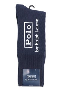 画像1: POLO RALPH LAUREN ORIGINAL LABEL LOGO CREW SOCKS (1)