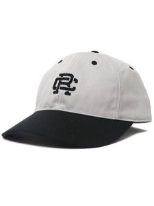 画像1: REIGNING CHAMP COLOUR BLOCK MONOGRAM STRAPBACK CAP CONCRETE/BLACK (1)