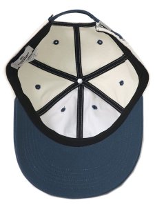 画像5: REIGNING CHAMP COLOUR BLOCK MONOGRAM STRAPBACK CAP BERMUDA/IVORY (5)