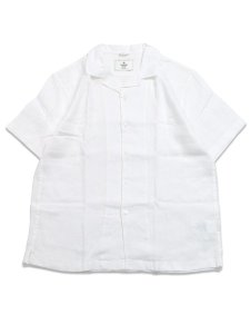 画像1: 【送料無料】REIGNING CHAMP LINEN RETREAT RELAXED CAMP SHIRT WHITE (1)