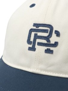 画像6: REIGNING CHAMP COLOUR BLOCK MONOGRAM STRAPBACK CAP BERMUDA/IVORY (6)