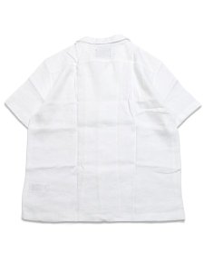 画像2: 【送料無料】REIGNING CHAMP LINEN RETREAT RELAXED CAMP SHIRT WHITE (2)