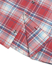 画像5: 【KIDS】CARHARTT KIDS YOUTH FLANNEL SHIRT-MED RED (5)