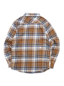 画像2: 【KIDS】CARHARTT KIDS YOUTH FLANNEL SHIRT-CARHARTT BROWN (2)