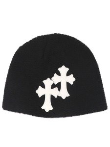 画像1: ADVANCE CROSS BEANIE BLACK/WHITE (1)